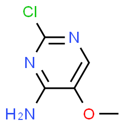 ChemSpider 2D Image | 2-Chloro-5-methoxy-4-pyrimidinamine | C5H6ClN3O