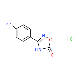 ChemSpider 2D Image | 3-(4-aminophenyl)-1,2,4-oxadiazol-5(4H)-one hydrochloride | C8H8ClN3O2