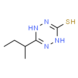 ChemSpider 2D Image | 6-sec-Butyl-1,4-dihydro-1,2,4,5-tetrazine-3(2H)-thione | C6H12N4S