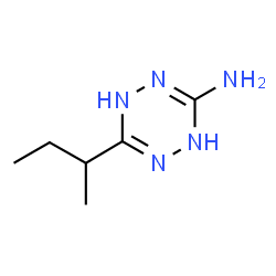 ChemSpider 2D Image | 6-sec-Butyl-1,2-dihydro-1,2,4,5-tetrazin-3-amine | C6H13N5