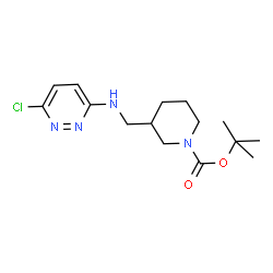 ChemSpider 2D Image | tert-Butyl 3-(((6-chloropyridazin-3-yl)amino)methyl)piperidine-1-carboxylate | C15H23ClN4O2
