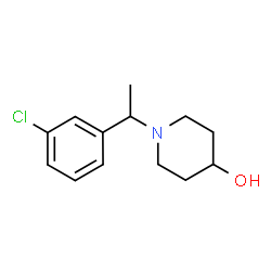 ChemSpider 2D Image | 1-(1-(3-Chlorophenyl)ethyl)piperidin-4-ol | C13H18ClNO