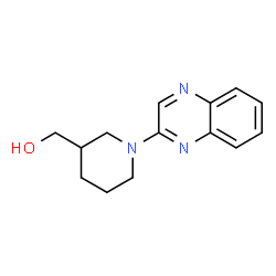 ChemSpider 2D Image | [1-(2-Quinoxalinyl)-3-piperidinyl]methanol | C14H17N3O