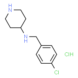 ChemSpider 2D Image | N-(4-Chlorobenzyl)piperidin-4-amine hydrochloride | C12H18Cl2N2