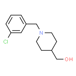 ChemSpider 2D Image | (1-(3-Chlorobenzyl)piperidin-4-yl)methanol | C13H18ClNO