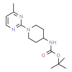 ChemSpider 2D Image | TERT-BUTYL N-[1-(4-METHYLPYRIMIDIN-2-YL)PIPERIDIN-4-YL]CARBAMATE | C15H24N4O2