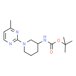 ChemSpider 2D Image | TERT-BUTYL N-[1-(4-METHYLPYRIMIDIN-2-YL)PIPERIDIN-3-YL]CARBAMATE | C15H24N4O2