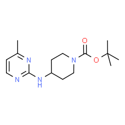 ChemSpider 2D Image | TERT-BUTYL 4-[(4-METHYLPYRIMIDIN-2-YL)AMINO]PIPERIDINE-1-CARBOXYLATE | C15H24N4O2
