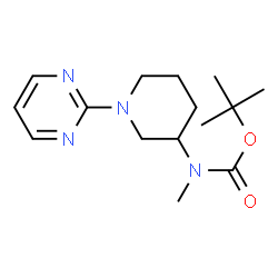 ChemSpider 2D Image | TERT-BUTYL N-METHYL-N-[1-(PYRIMIDIN-2-YL)PIPERIDIN-3-YL]CARBAMATE | C15H24N4O2