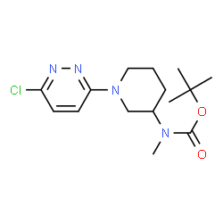 ChemSpider 2D Image | TERT-BUTYL N-[1-(6-CHLOROPYRIDAZIN-3-YL)PIPERIDIN-3-YL]-N-METHYLCARBAMATE | C15H23ClN4O2