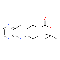 ChemSpider 2D Image | tert-Butyl 4-((3-methylpyrazin-2-yl)amino)piperidine-1-carboxylate | C15H24N4O2