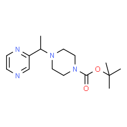 ChemSpider 2D Image | tert-Butyl 4-(1-(pyrazin-2-yl)ethyl)piperazine-1-carboxylate | C15H24N4O2