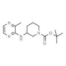ChemSpider 2D Image | tert-Butyl 3-((3-methylpyrazin-2-yl)amino)piperidine-1-carboxylate | C15H24N4O2