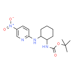 ChemSpider 2D Image | 2-Methyl-2-propanyl {2-[(5-nitro-2-pyridinyl)amino]cyclohexyl}carbamate | C16H24N4O4