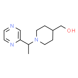 ChemSpider 2D Image | {1-[1-(2-Pyrazinyl)ethyl]-4-piperidinyl}methanol | C12H19N3O