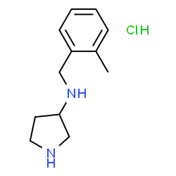 ChemSpider 2D Image | N-(2-Methylbenzyl)pyrrolidin-3-amine hydrochloride | C12H19ClN2