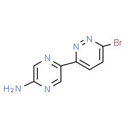 ChemSpider 2D Image | 5-(6-bromopyridazin-3-yl)pyrazin-2-amine | C8H6BrN5
