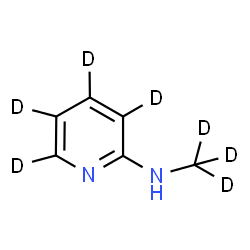 ChemSpider 2D Image | N-(~2~H_3_)Methyl-2-(~2~H_4_)pyridinamine | C6HD7N2