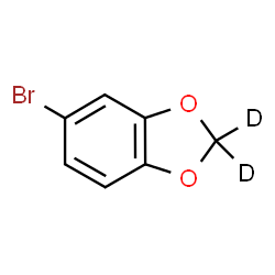 ChemSpider 2D Image | 5-Bromo(2,2-~2~H_2_)-1,3-benzodioxole | C7H3D2BrO2