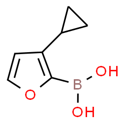 ChemSpider 2D Image | (3-Cyclopropyl-2-furyl)boronic acid | C7H9BO3