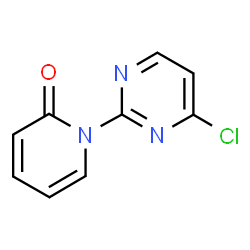 ChemSpider 2D Image | 1-(4-Chloro-2-pyrimidinyl)-2(1H)-pyridinone | C9H6ClN3O