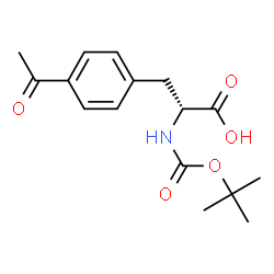 ChemSpider 2D Image | 4-Acetyl-N-{[(2-methyl-2-propanyl)oxy]carbonyl}-D-phenylalanine | C16H21NO5