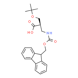ChemSpider 2D Image | (2R)-3-{[(9H-Fluoren-9-ylmethoxy)carbonyl]amino}-2-{[(2-methyl-2-propanyl)oxy]methyl}propanoic acid | C23H27NO5