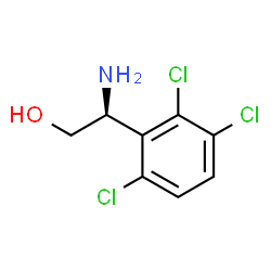 ChemSpider 2D Image | (2S)-2-Amino-2-(2,3,6-trichlorophenyl)ethanol | C8H8Cl3NO