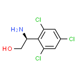 ChemSpider 2D Image | (2S)-2-Amino-2-(2,4,6-trichlorophenyl)ethanol | C8H8Cl3NO