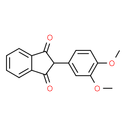 ChemSpider 2D Image | 2-(3,4-Dimethoxy-phenyl)-indan-1,3-dione | C17H14O4