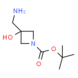 ChemSpider 2D Image | tert-Butyl 3-(aminomethyl)-3-hydroxyazetidine-1-carboxylate | C9H18N2O3