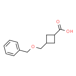 ChemSpider 2D Image | 3-[(Benzyloxy)methyl]cyclobutanecarboxylic acid | C13H16O3