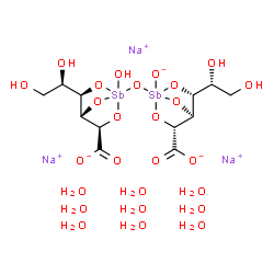 ChemSpider 2D Image | Sodium Stibogluconate | C12H35Na3O26Sb2