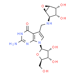 ChemSpider 2D Image | Epoxyqueuosine | C17H23N5O8