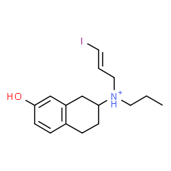 ChemSpider 2D Image | 2-{[(2E)-3-iodoprop-2-en-1-yl](propyl)ammonio}tetralin-7-ol(1+) | C16H23INO