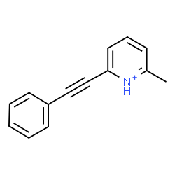 ChemSpider 2D Image | 2-Methyl-6-(phenylethynyl)pyridinium | C14H12N