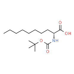ChemSpider 2D Image | (2R)-2-({[(2-Methyl-2-propanyl)oxy]carbonyl}amino)decanoic acid | C15H29NO4