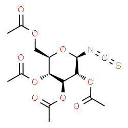 ChemSpider 2D Image | 2,3,4,6-Tetra-O-acetyl-N-(thioxomethylene)-beta-D-erythro-hexopyranosylamine | C15H19NO9S