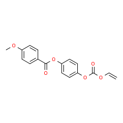 ChemSpider 2D Image | 4-{[(Vinyloxy)carbonyl]oxy}phenyl 4-methoxybenzoate | C17H14O6