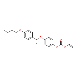 ChemSpider 2D Image | 4-{[(Vinyloxy)carbonyl]oxy}phenyl 4-butoxybenzoate | C20H20O6