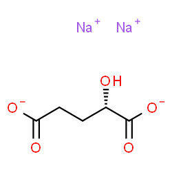 ChemSpider 2D Image | Disodium (2S)-2-hydroxypentanedioate | C5H6Na2O5