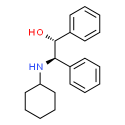 ChemSpider 2D Image | (1R,2R)-2-(Cyclohexylamino)-1,2-diphenylethanol | C20H25NO