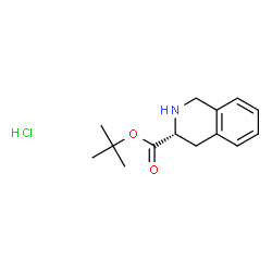 ChemSpider 2D Image | (R)-tert-Butyl 1,2,3,4-tetrahydroisoquinoline-3-carboxylate hydrochloride | C14H20ClNO2