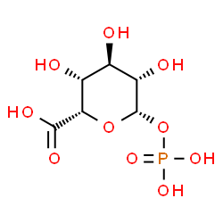 ChemSpider 2D Image | 1-O-Phosphono-beta-D-idopyranuronic acid | C6H11O10P