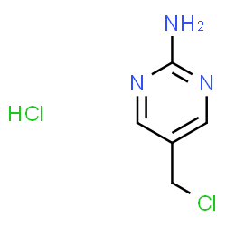 ChemSpider 2D Image | 2-Amino-5-(chloromethyl)pyrimidine Hydrochloride | C5H7Cl2N3
