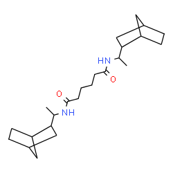 ChemSpider 2D Image | N,N'-Bis[1-(bicyclo[2.2.1]hept-2-yl)ethyl]hexanediamide | C24H40N2O2