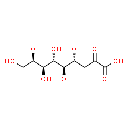 ChemSpider 2D Image | (4R,5R,6R,7S,8R)-4,5,6,7,8,9-Hexahydroxy-2-oxononanoic acid | C9H16O9