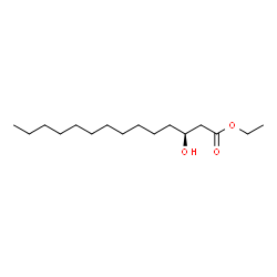 ChemSpider 2D Image | Ethyl (3S)-3-hydroxytetradecanoate | C16H32O3