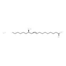 ChemSpider 2D Image | Lithium (9E,12R)-12-hydroxy-9-octadecenoate | C18H33LiO3