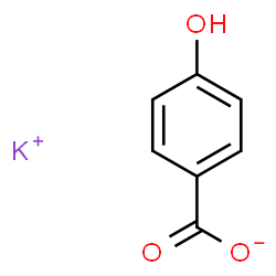 ChemSpider 2D Image | Potassium 4-hydroxybenzoate | C7H5KO3